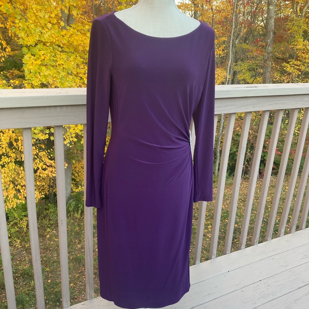 LAUREN RALPH LAUREN RUCKED DRESS  NWOT